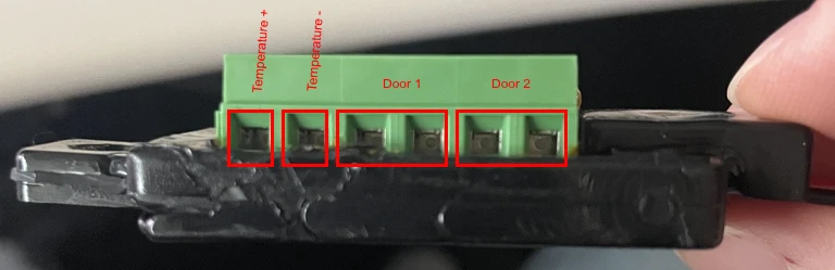 SG2v1 sensor dongle terminal block pinout