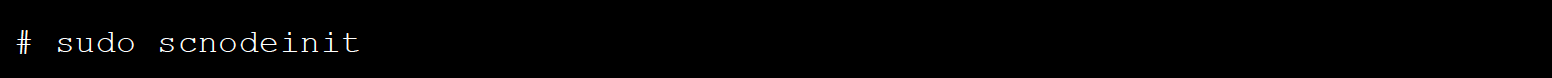 Command to run on incoming node